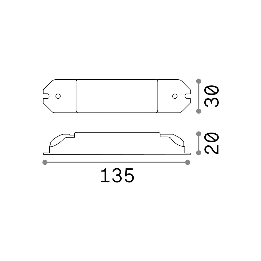 Driver Nova Materie Plastiche Dali-Push 12W 300Ma