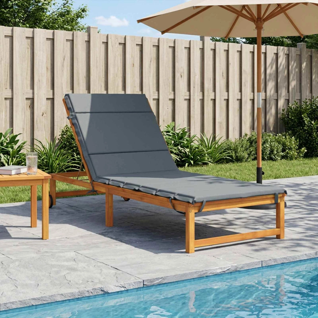 Cuscino per Lettino GEMERT 100% Poliestere Blu 200 x 70 x 3 cm 948534