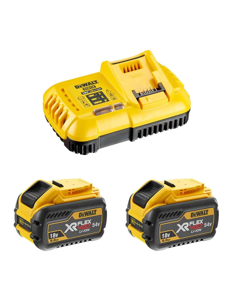 Power Set DeWALT FlexVolt DCB118X2 (2 x 54V/18V 9,0 Ah + DCB118)