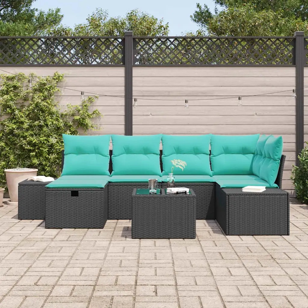 Set di divani 3 pz polyrattan 3360727