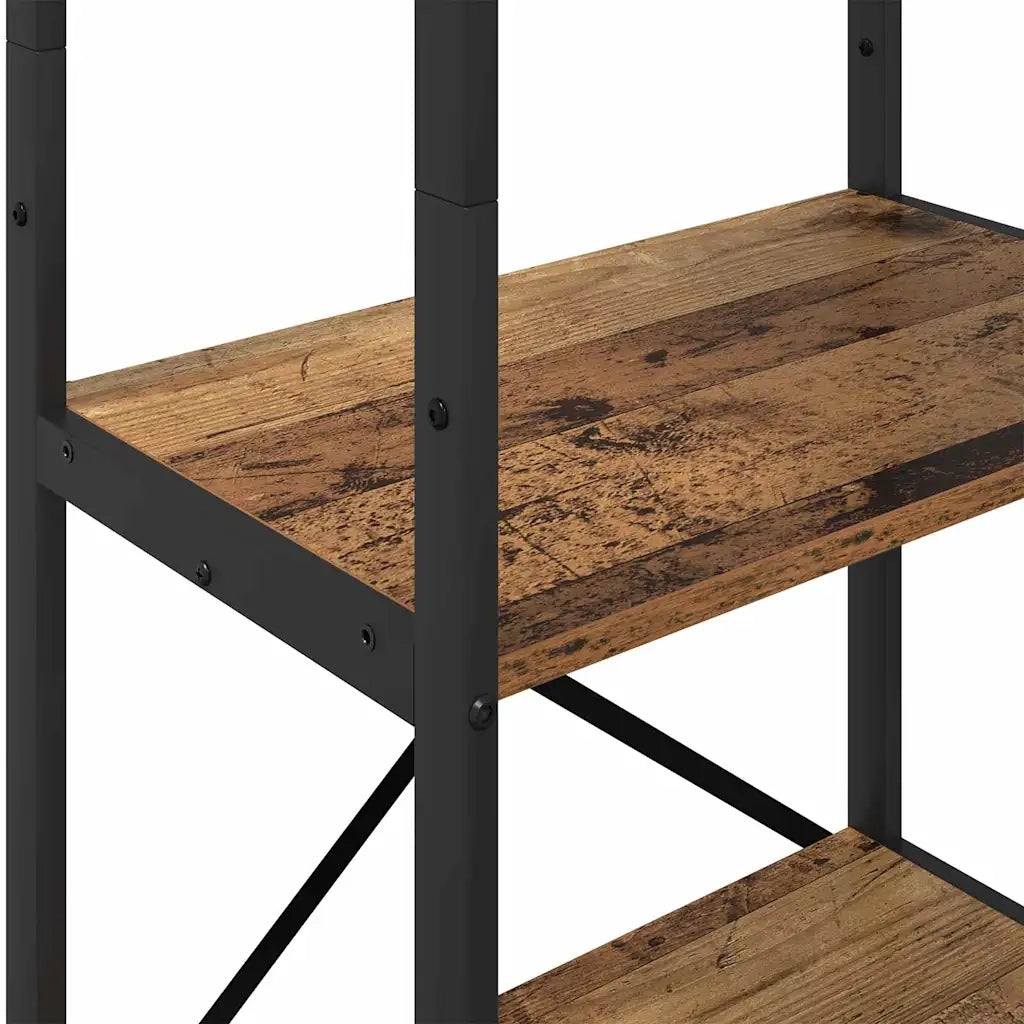 Libreria-Scaffale per Libri-Mobile di Stoccaggio Legno vecchio 56 x 34 x 171 cm Legno multistrato