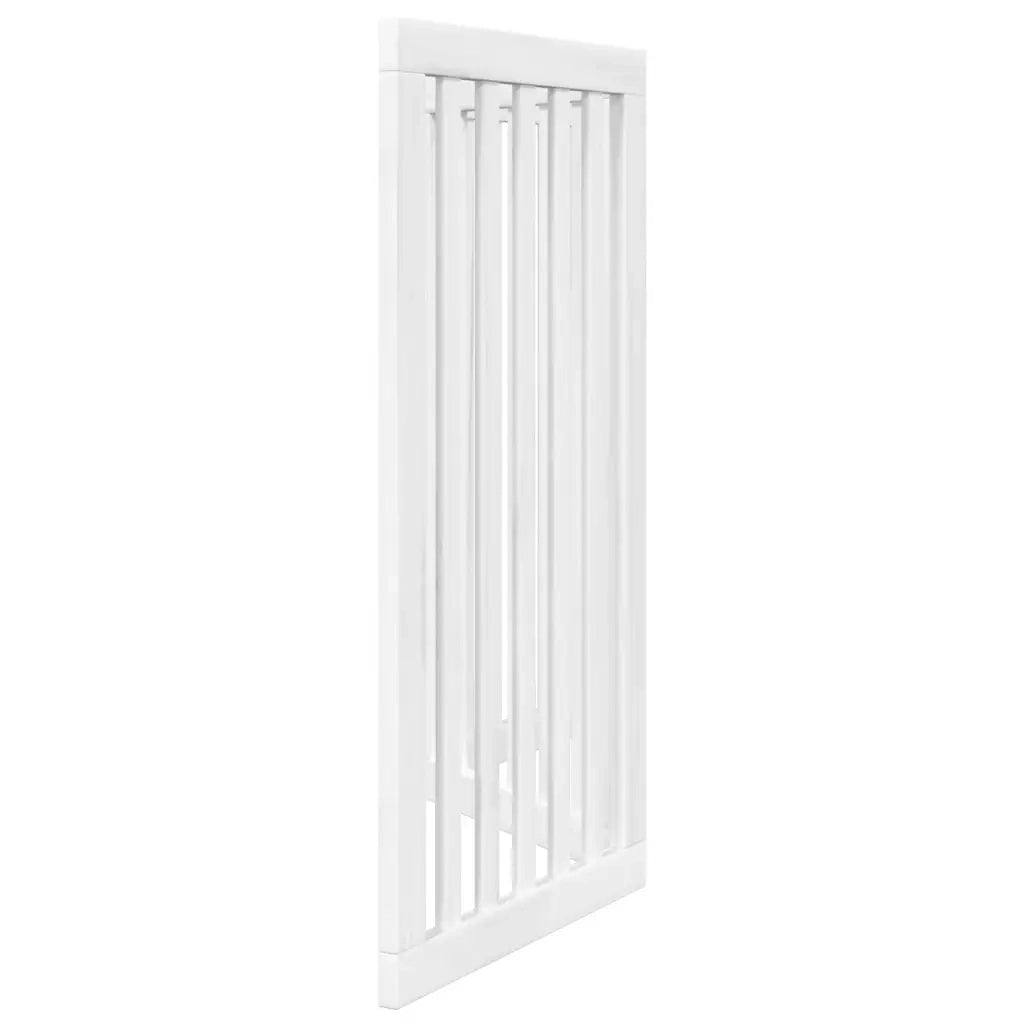 Cancello per Cani Pieghevole 3 Pannelli Bianco 150 cm Pioppo CFW6493877