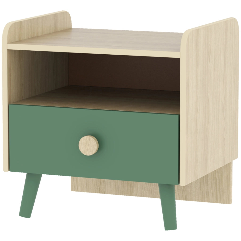Tavolino da notte per bambini con cassetto e nicchia ¨C Minimal ¨C Legno