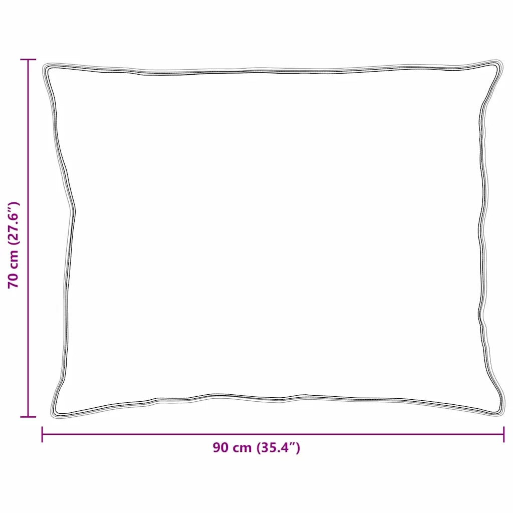 Cuscino con cuscino 2 pcs Bianco 70 x 90 cm Cotone 42007713