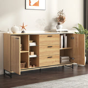 Credenza moderna con LED e ampio spazio contenitivo