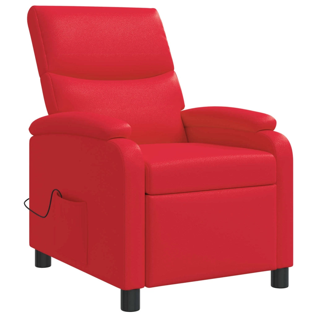 Poltrona Massaggiante Rosso Similpelle 42035006
