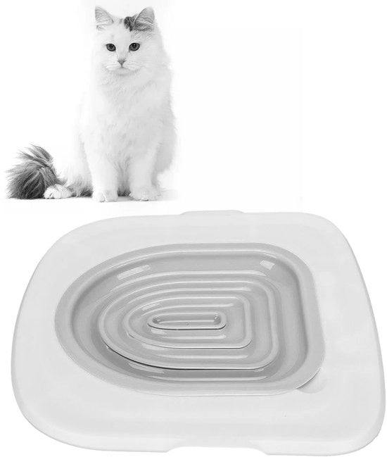 Set di allenamento per gatti - Riduzione della dimensione della vasca da bagno - Allenatore per gatti - Urinatore per gatti - Disegno di foro - Facile da utilizzare - Allenatore per gatti