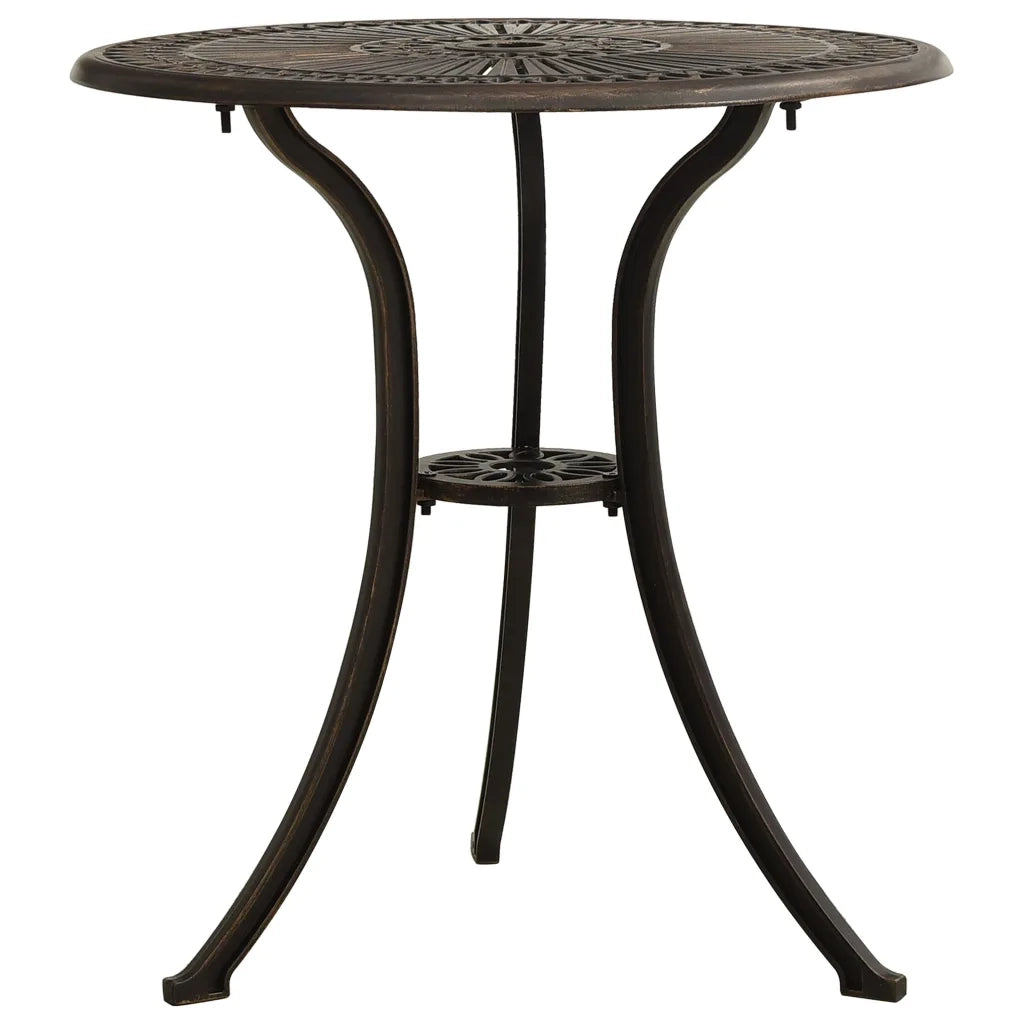 Set da Bistrot 3 pz in Alluminio Pressofuso Bronzo 315591