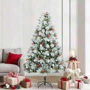 Albero di Natale artificiale Verde e bianco 210 cm 3395193