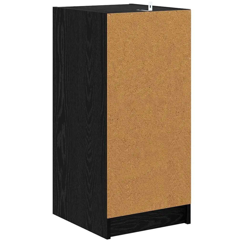 Credenza-Buffet-Armadio da cucina Rovere nero 35 x 37 x 76 cm Legno multistrato