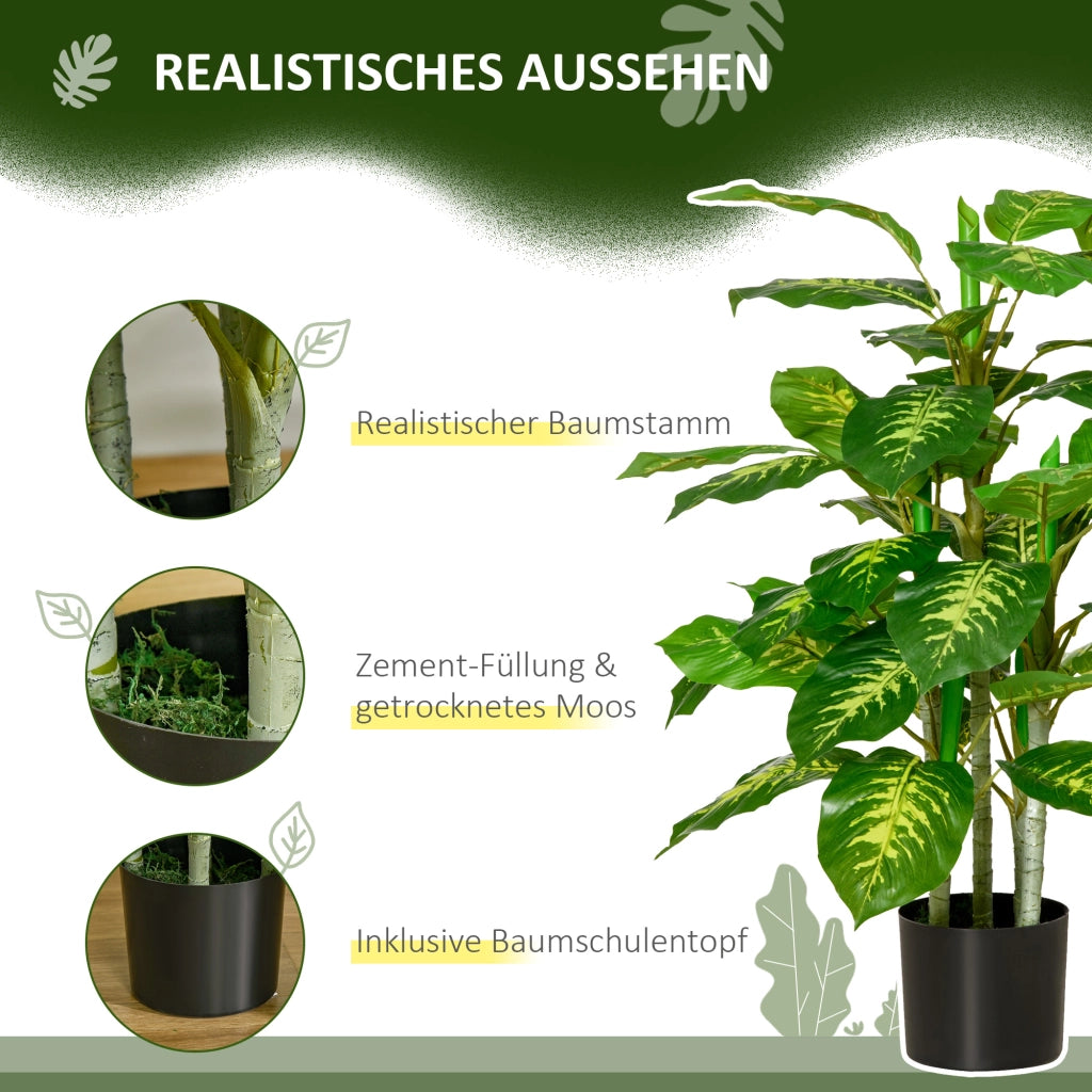 Pianta Artificiale ¨C Zephmum ¨C Verde Cemento 95cm