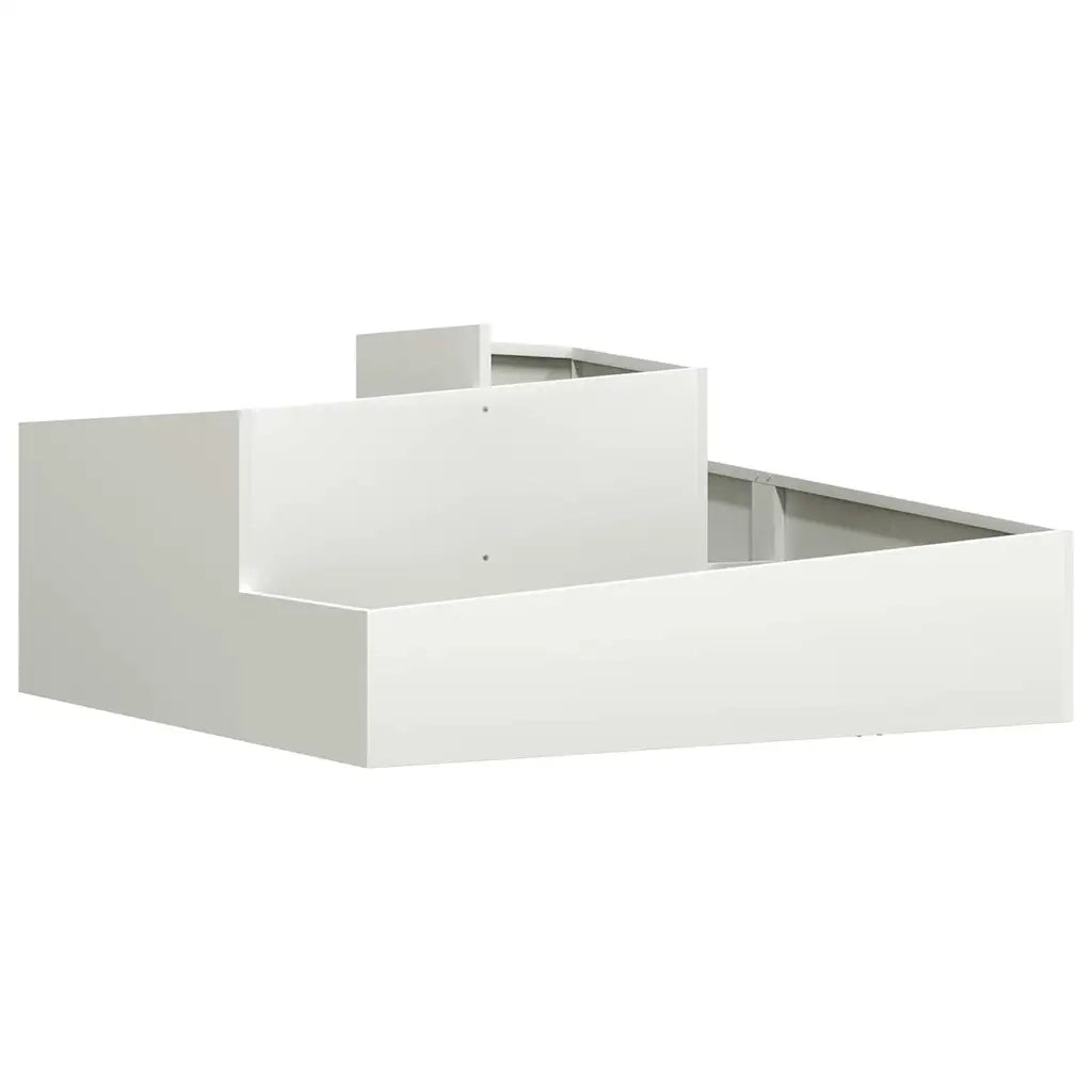 Vaso da giardino Bianco 100 x 100 x 50 cm