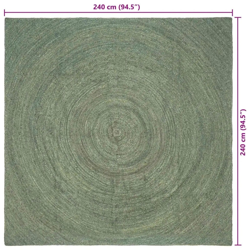 Tappeti per area Verde Oliva 240 x 240 cm Juta 42010589
