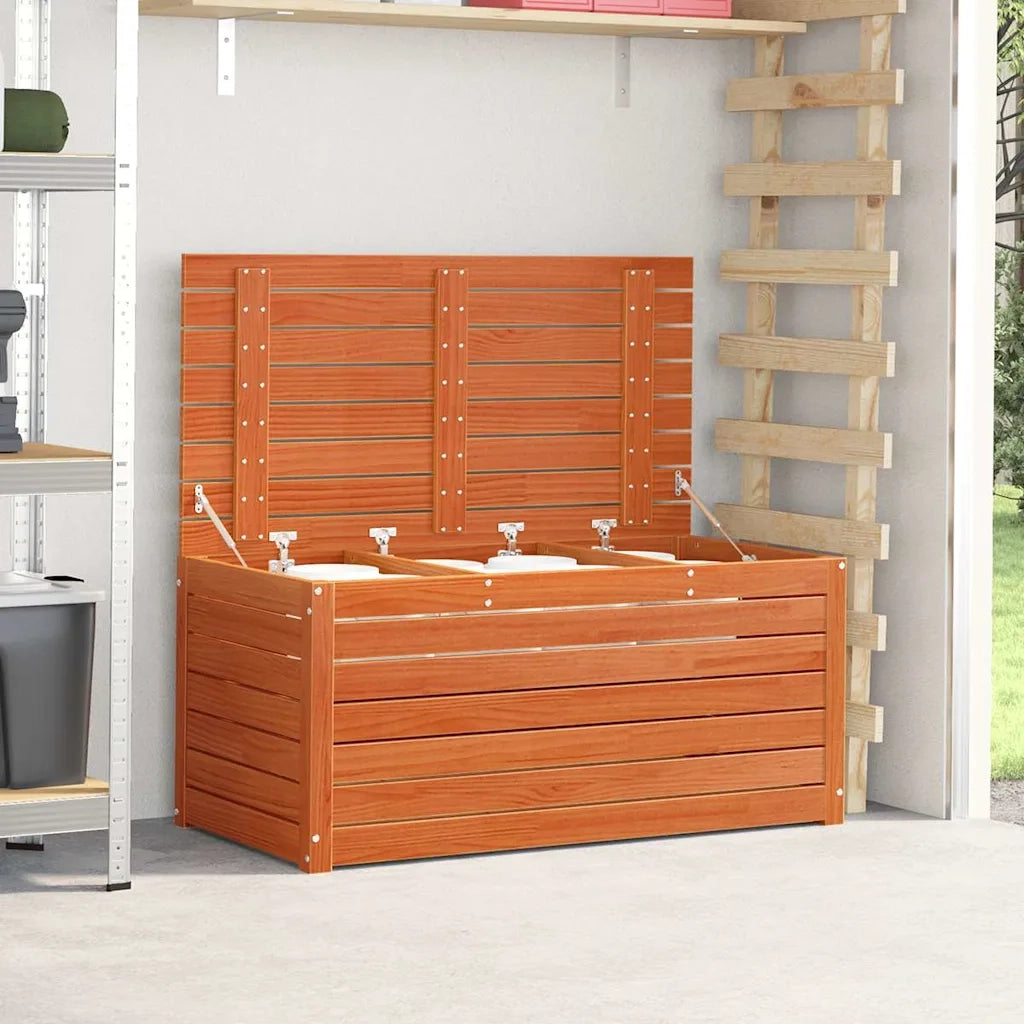 Scatola di Stoccaggio Marrone cerato 101 x 50,5 x 46,5 cm 865398