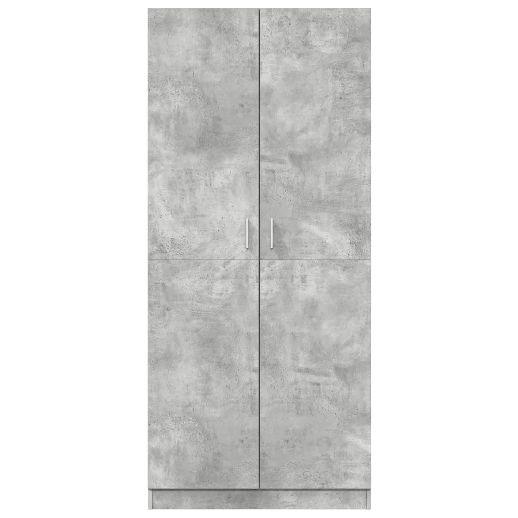 Armadio Grigio Cemento 80x52x180 cm in Legno Multistrato CFW7773552