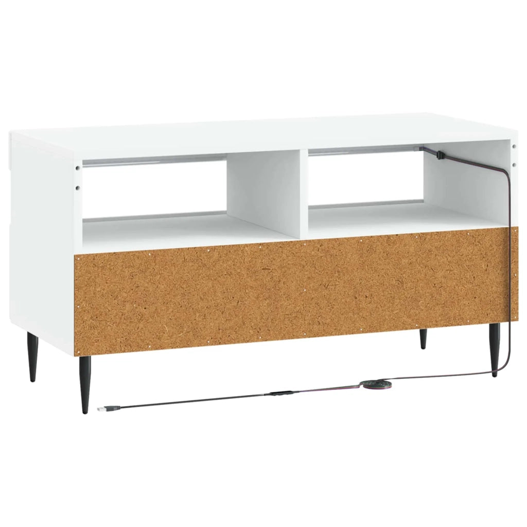 Mobile TV LED Bianco Legno ingegnerizzato 896555