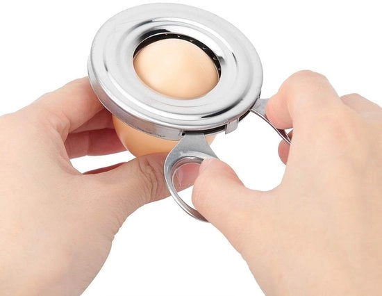 Estrattore di Uova in Acciaio Inossidabile - Accessorio da Cucina - Strumento per Sbriciolare le Uova - Leggero e Facile da Usare