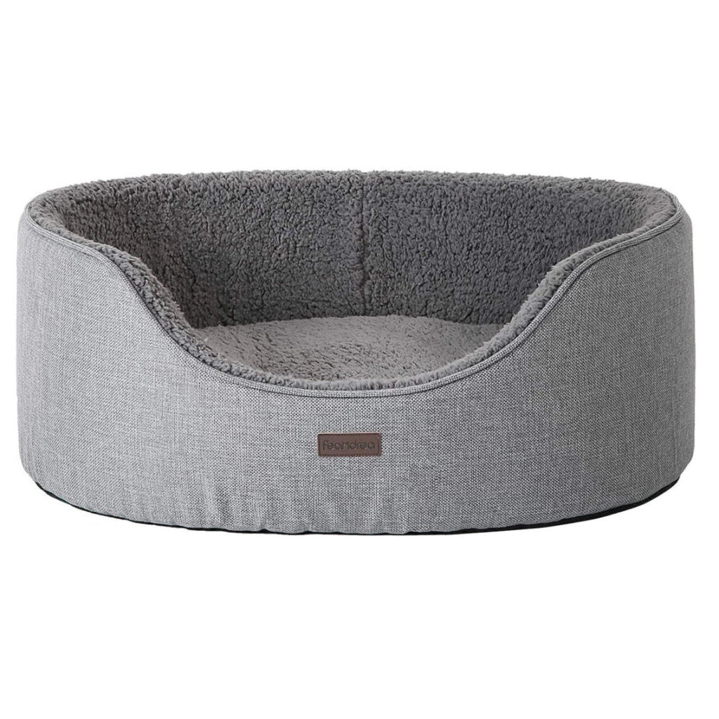 Letto per cani cuscino reversibile 70 x 58 x 27 cm grigio 12_0001228