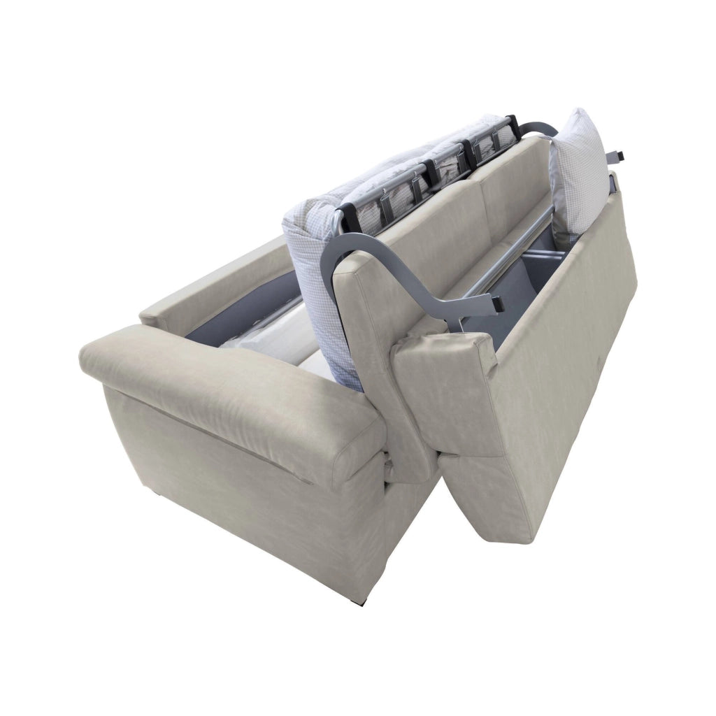 Contrada, Divano Letto 2 Posti Sfoderabile Made in Italy, 205x95 cm Beige