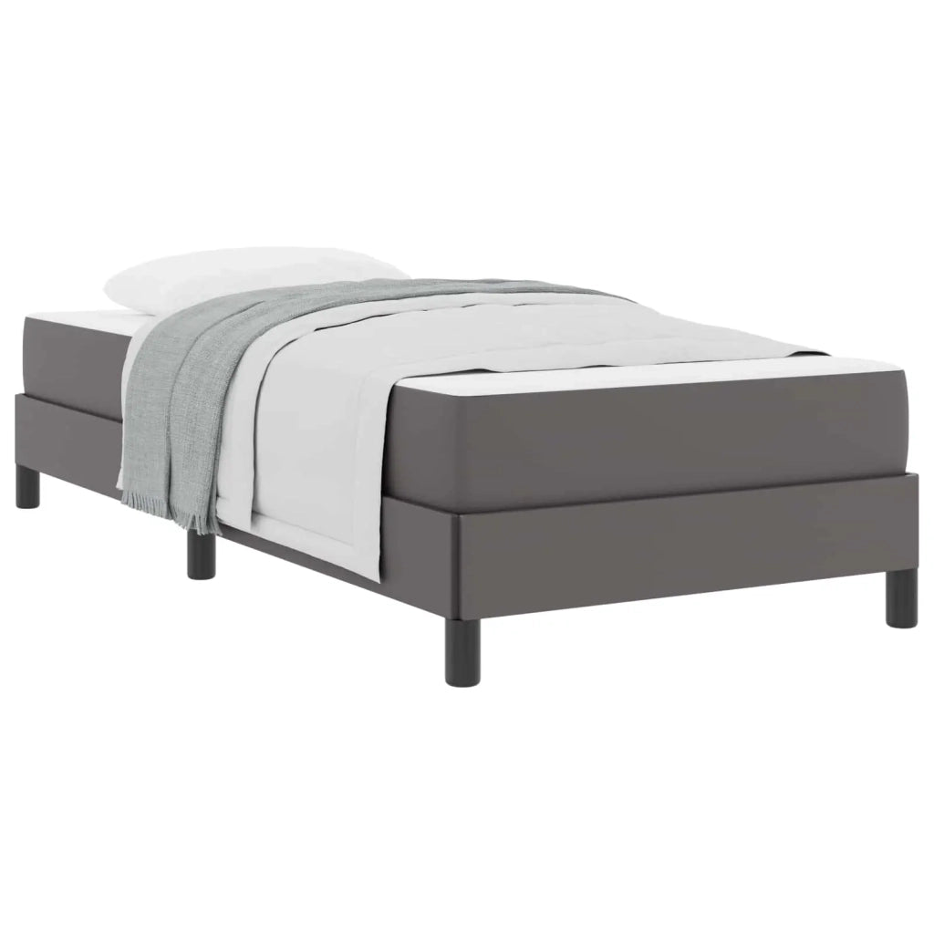 Struttura del letto con materasso Grigio 90 x 200 cm Tessuto 3398611