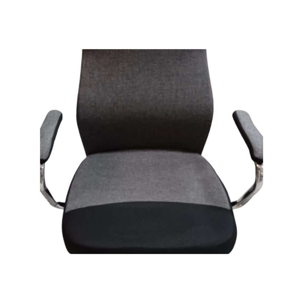 Poltrona da ufficio Valchiria tessuto colore nero e grigio