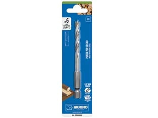 PUNTA RETTIFICATA PER LEGNO ATTACCO 1/4 ESAGONALE 05008- - ø mm.3x78 - in blister pz.2 - 10 blister KRINO