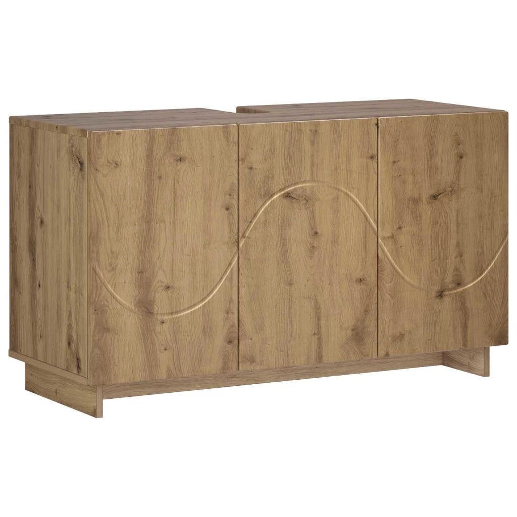 Set mobili da bagno 2 pz Rovere Artigianale 3433099