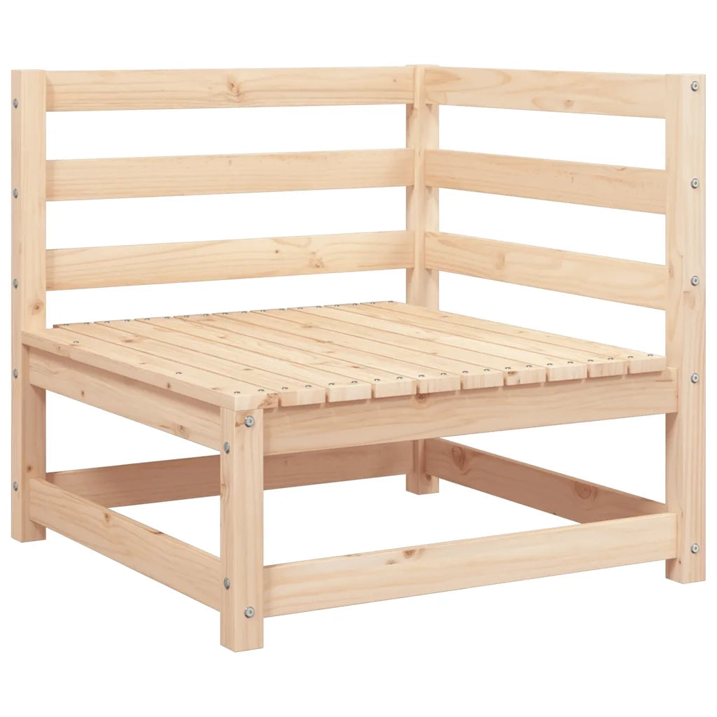 Divano da Giardino a 3 Posti-Sofa da Giardino-Divano da esterno in Legno Massello di Pino