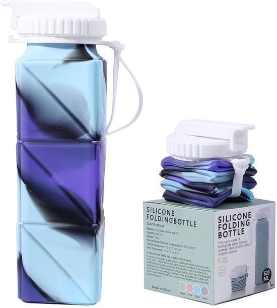 Silicone Waterfles Opvougbile e Leggero - 620 ml - Duraturo e Impermeabile