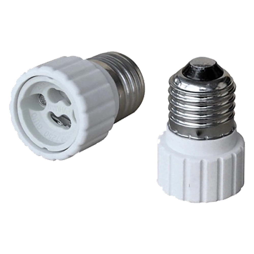 ADATTATORE PORTALAMPADA da spina E27 a presa GU10- 10 pezzi  - MELCHIONI