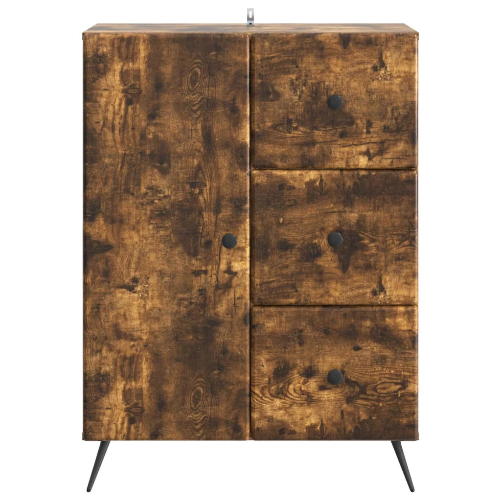 Credenza | Madia | Buffet da pranzo | Armadio da pranzo Rovere Fumo 66 x 34,5 x 90 cm Legno ingegnerizzato