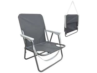 POLTRONCINA IN ACCIAIO DA SPIAGGIA  cm.53x52x66h.    VETTE