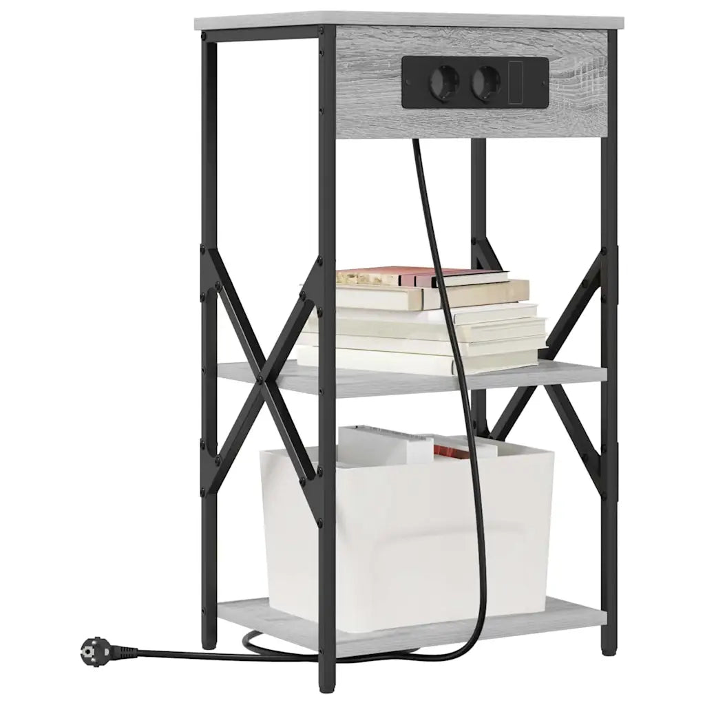 Armadio da Notte 2 pcs Grigio Sonoma 41 x 31 x 76 cm 859532