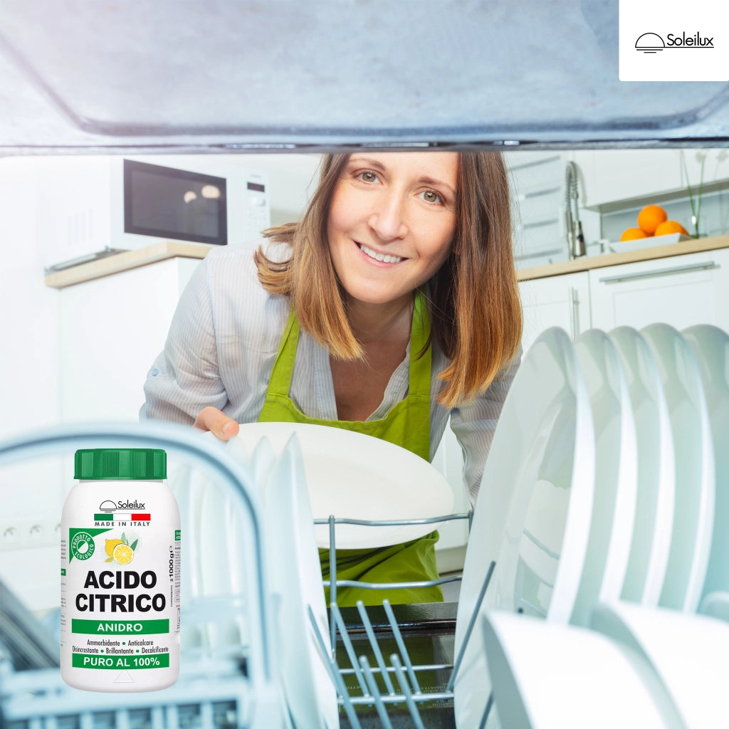 1X Acido Citrico Anidro 1kg Prodotto Ecologico