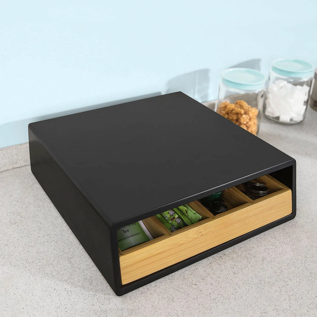 Contenitore Porta Capsule e Cialde Caffè Nespresso 4 scomparti,FRG280-SCH