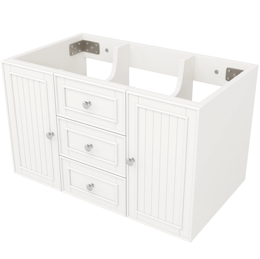 Mobile bagno sospeso bianco in MDF 78,5×46×46,8 cm