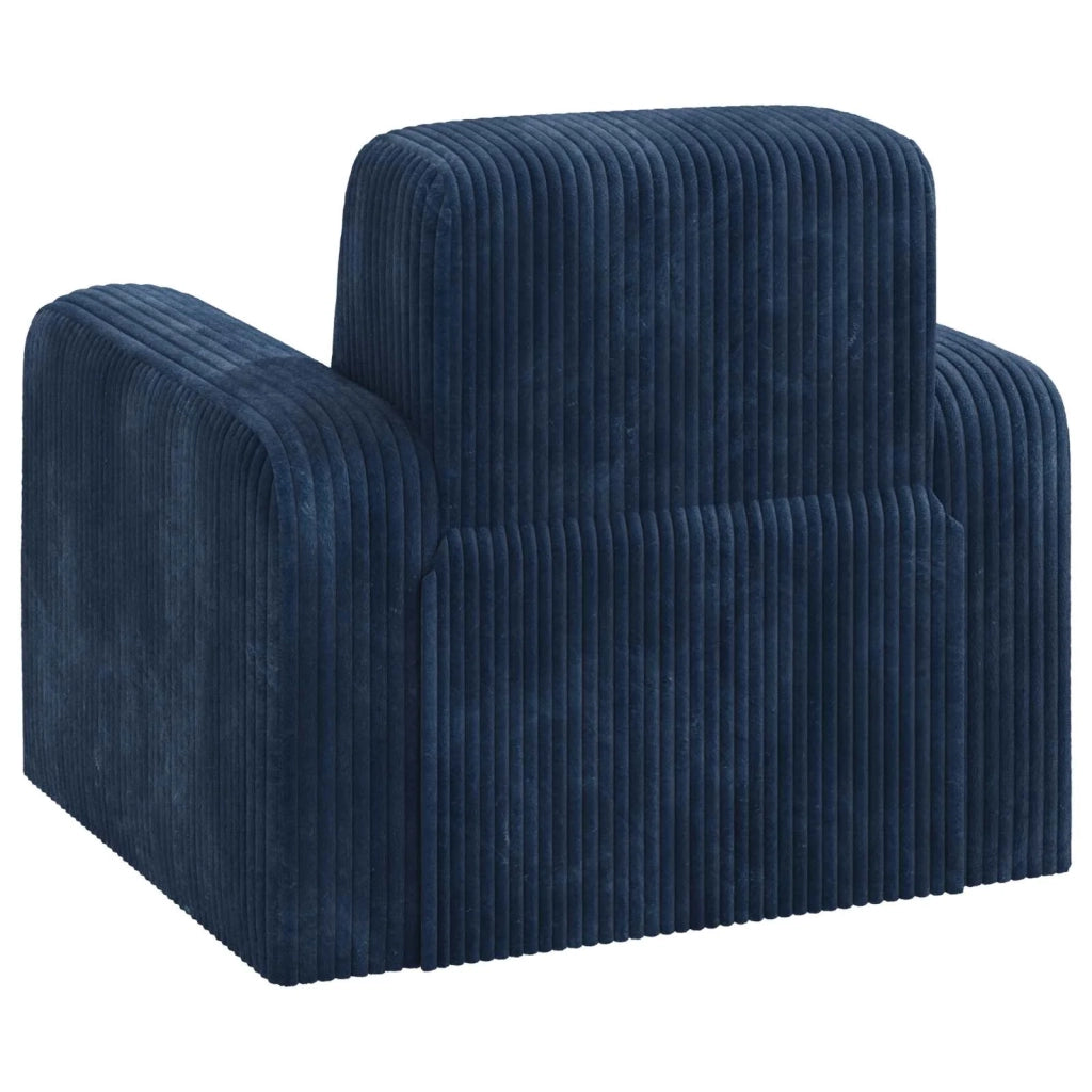 Poltrona-Divano Sedia Blu navy corduroy