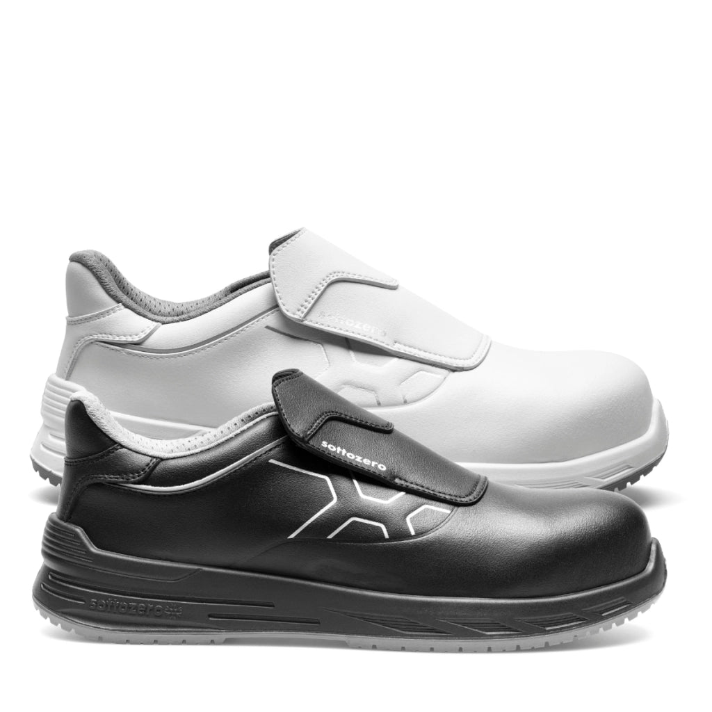 Scarpe da Lavoro HORECA Cuoco, Cucina, Settore Alimentare S2 ESD Slip-On | Sottozero WASABI Nero/44
