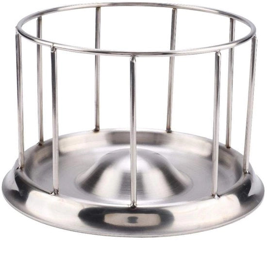 Dispenser per acqua per tartarughe - Acciaio inossidabile - Scala idrometrica - Dispenser - Circolare (L) - Adatto per vasca per tartarughe
