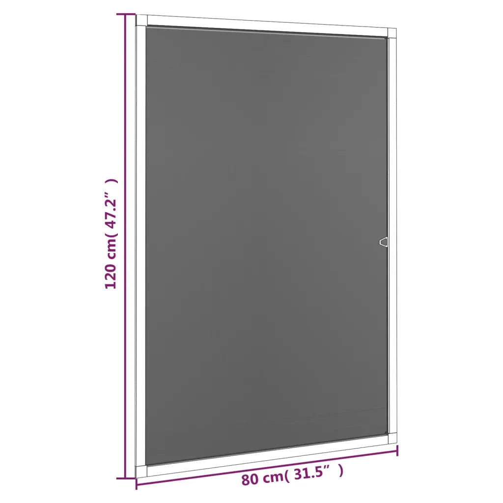 Zanzariera per Finestre Bianca 80x120 cm CFW9375092