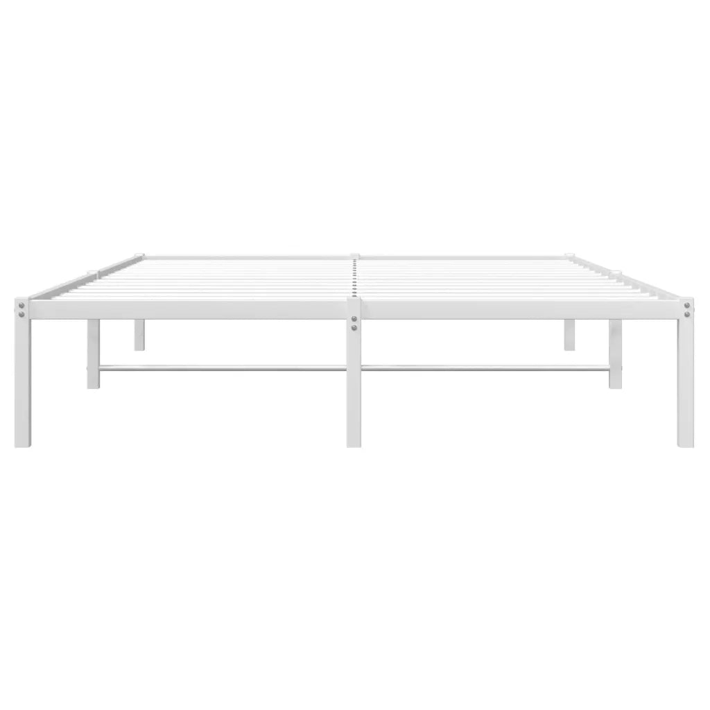 Giroletto-Struttura Letto in Metallo Bianco 140x200 cm 730030