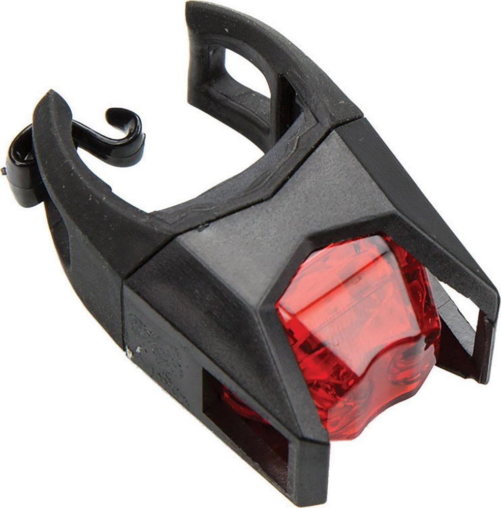Fanale posteriore bici due LED rossi aggancio al telaio