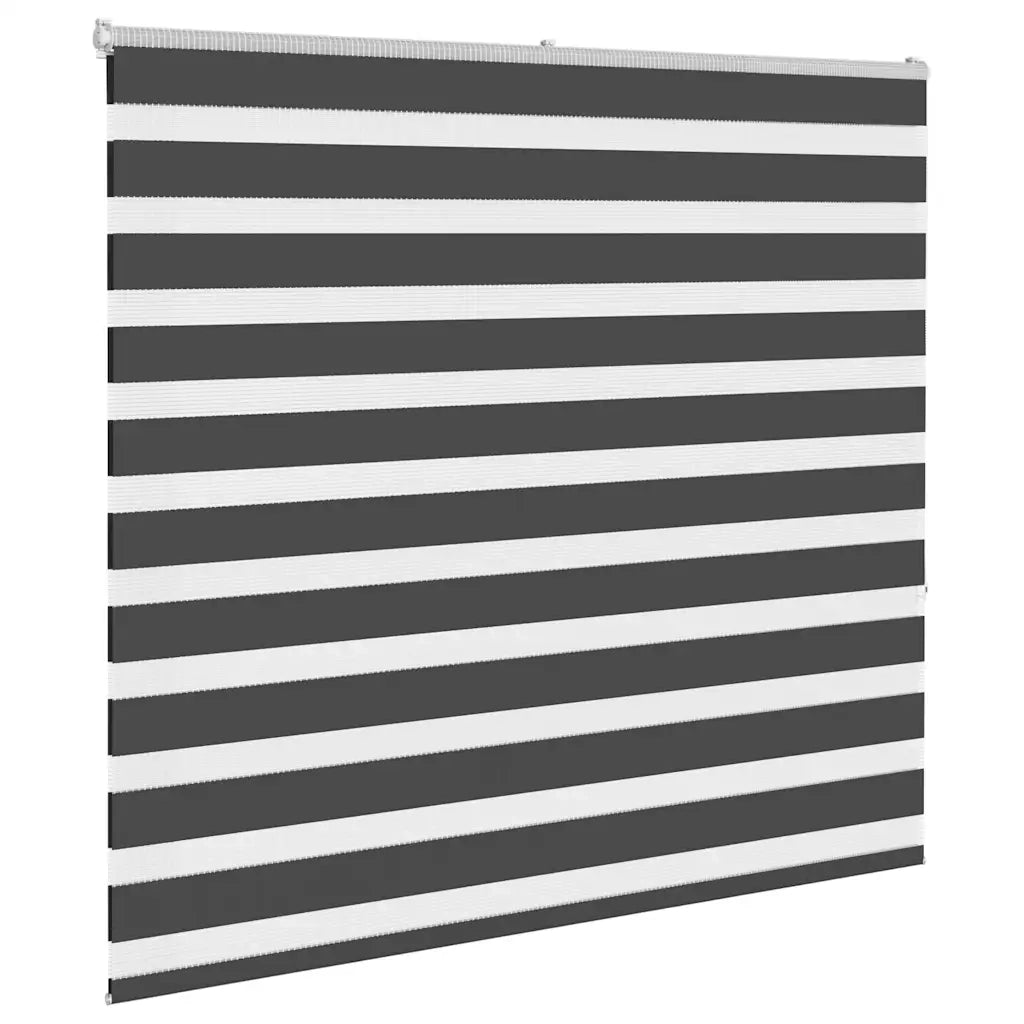 Tenda a Rullo Zebra Nero-Tenda avvolgibile Larghezza Tessuto 160,9 cm Poliestere 782246