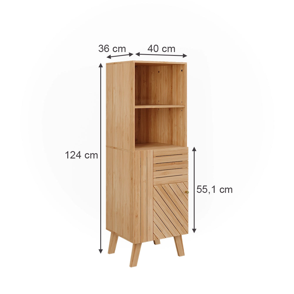 Vicco Mobiletto midi Bambù 40 x 124 cm