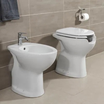 Wc per disabili con apertura frontale e scarico a terra H 51 cm