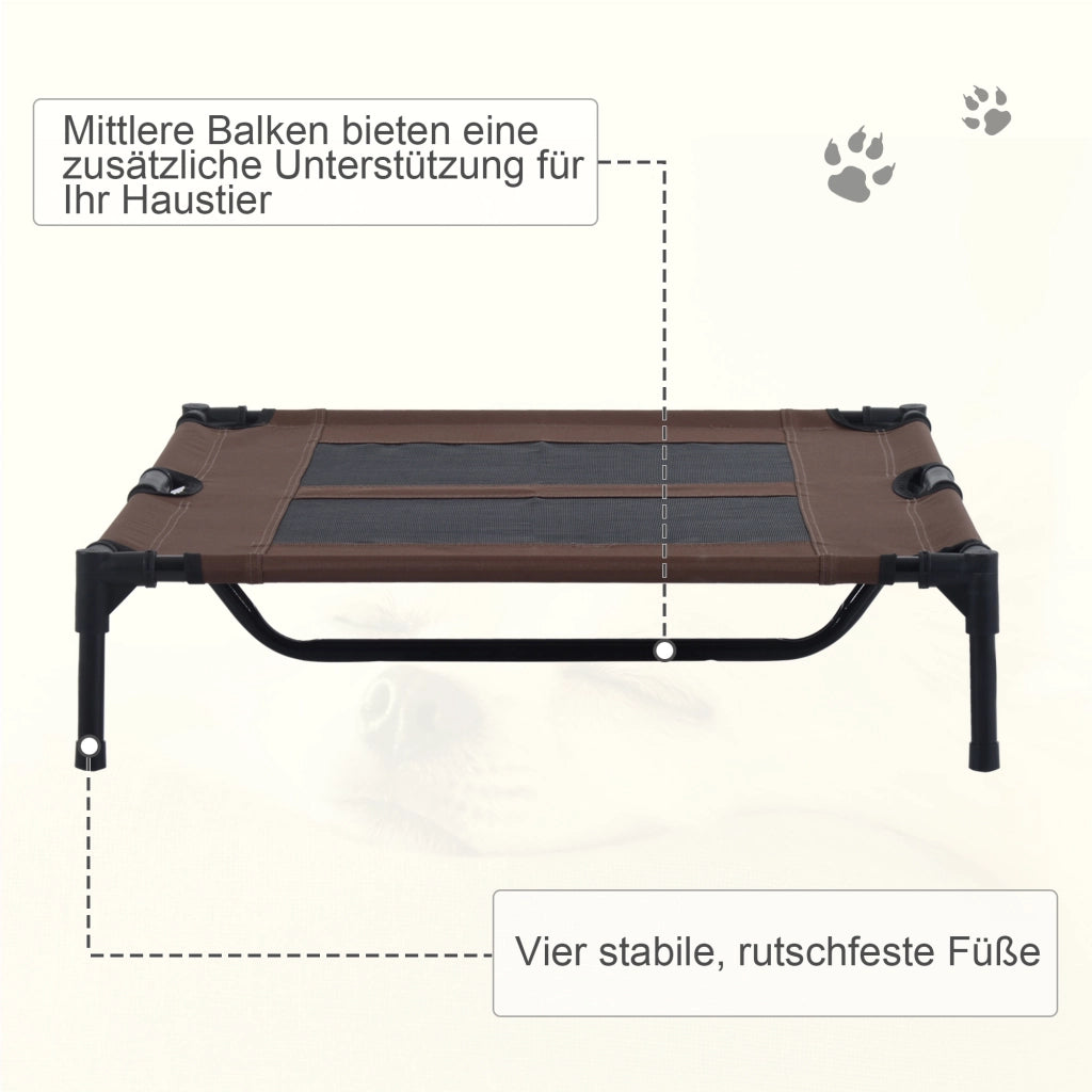 Cuccia da esterno per cani ¨C Minimal ¨C marrone 92x76x18 cm