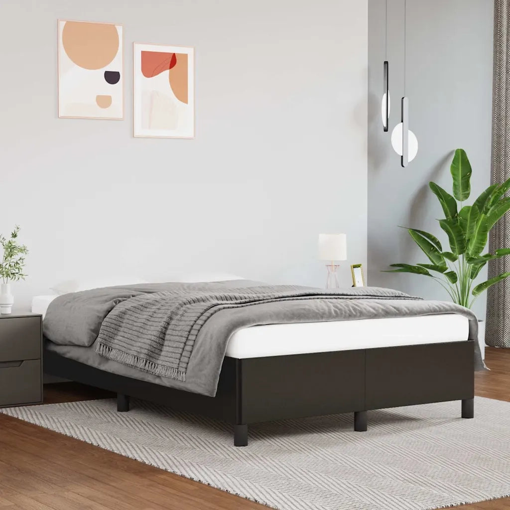 Giroletto senza Materasso-Struttura Letto Nero 120x190 cm Similpelle 171106