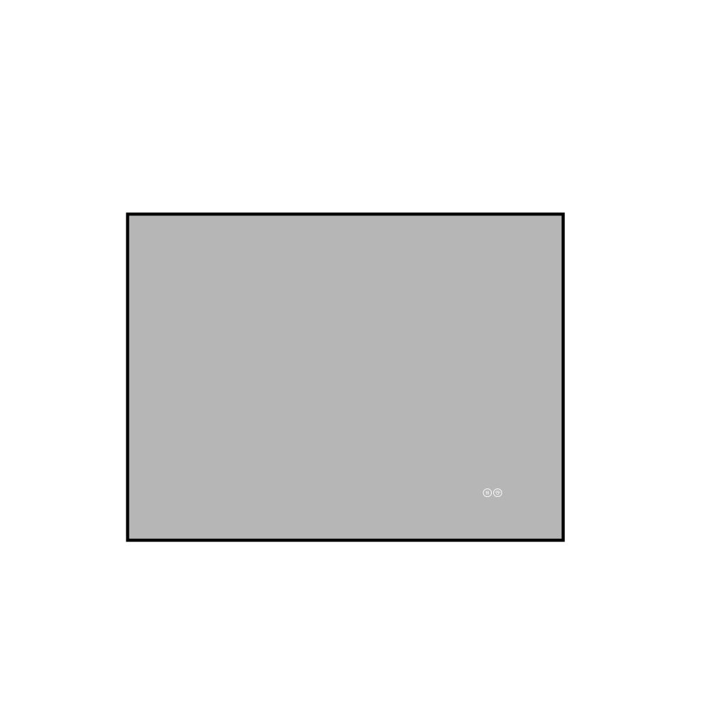 Specchio da bagno LED 70x90 cm con cornice in alluminio, retroilluminato, antifoschia, 3 tonalità di luce e dimmer regolabile, specchio argento senza rame 5 mm