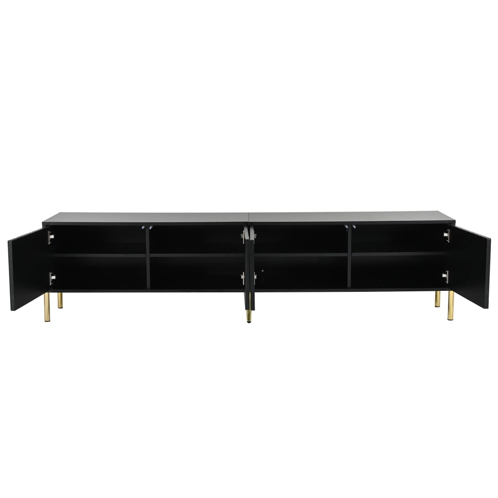 Cassettiera TV nera 190 cm