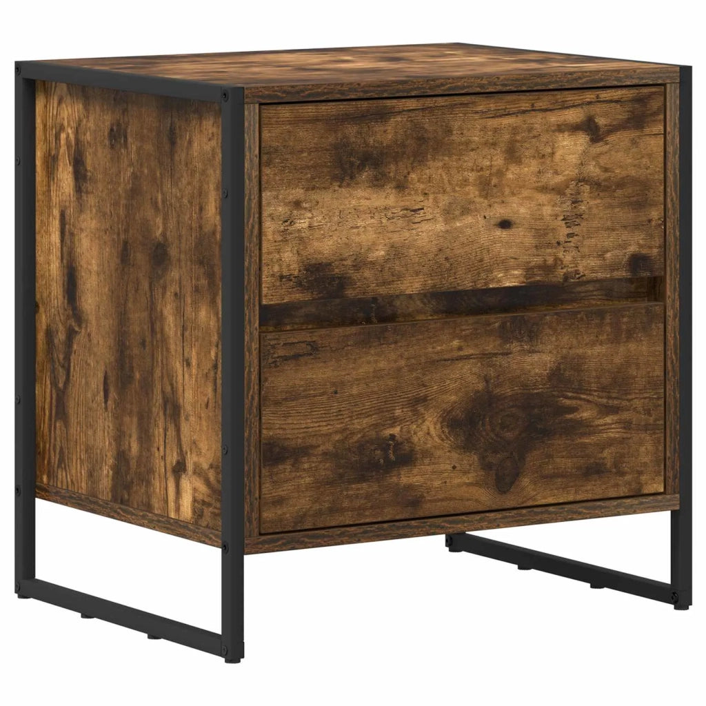 Comodino Quercia Fumosa 50 x 39.5 x 50 cm Legno multistrato 886682